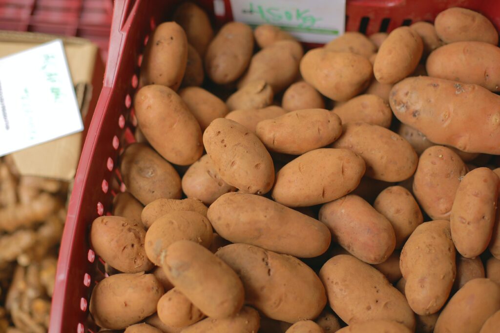 A Basket Of Sweet Potatoes