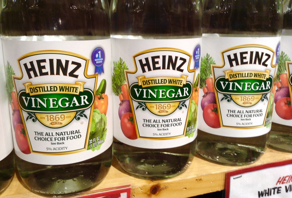 3 Heinz vinegar bottles
